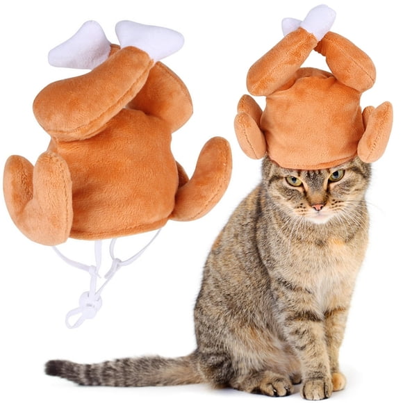Pet Hat Funny Chicken Design Cat Hat Pet Costume Hat for Halloween Thanksgiving