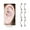 Pink, variant on Cz Gems High Polish Titanium Curved Rook Earring