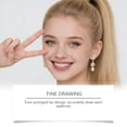 thumbnail image 4 of Microblading Eyebrow Pen with 4 Fork Tips, Waterproof Microblading Eyebrow Pencil, Fast Precise Eyebrow Makeup, Dark Brown Eyebrow Pencil, Non Dry Out and Last All Day, 4 of 6