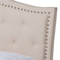 thumbnail image 5 of Bowery Hill Modern Upholstered Fabric King Platform Bed in Beige, 5 of 8