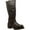 Black, variant on Hypard Men's 16" Engineer Zipper Biker Boot Black Size in 8.5, W