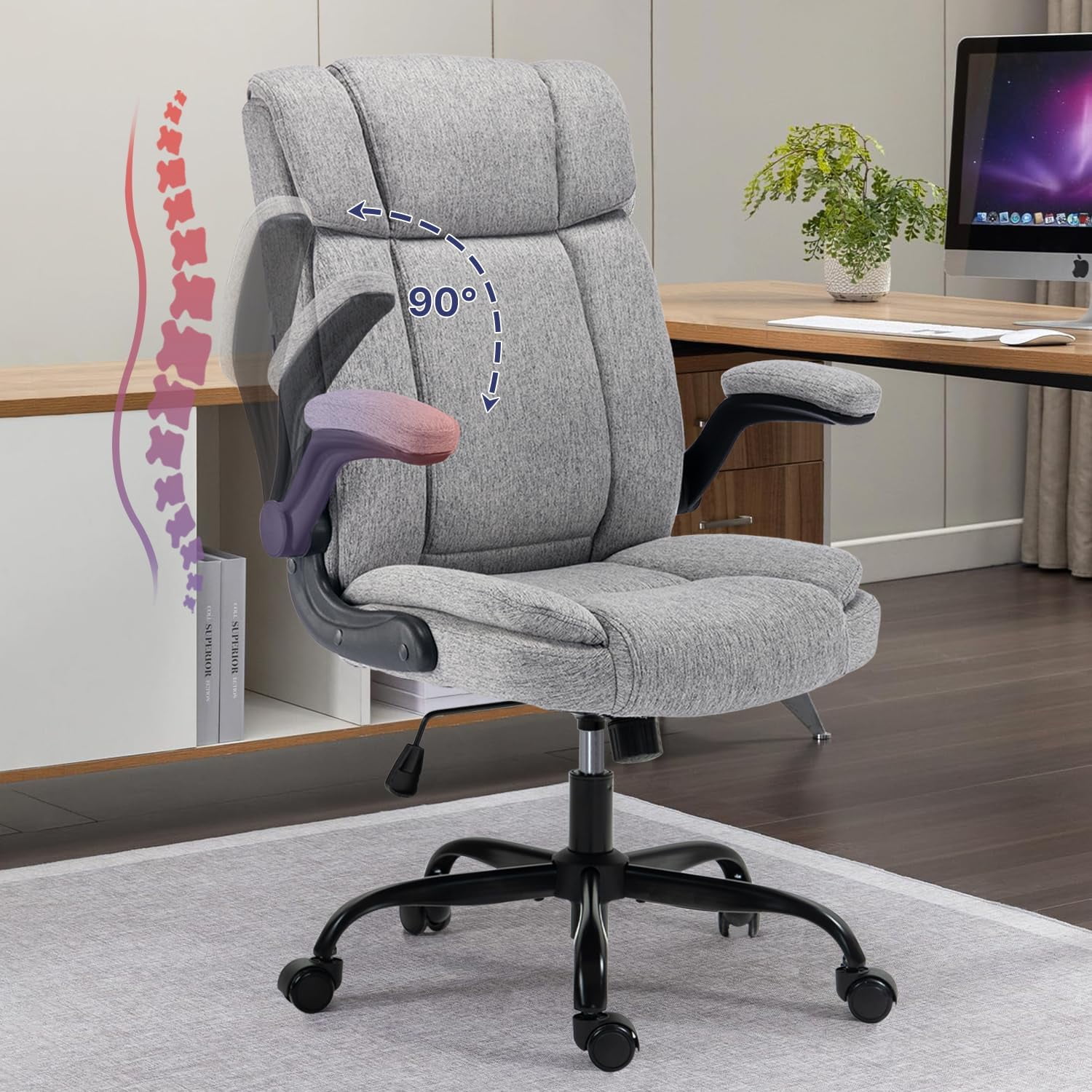 fabric office chair high back product