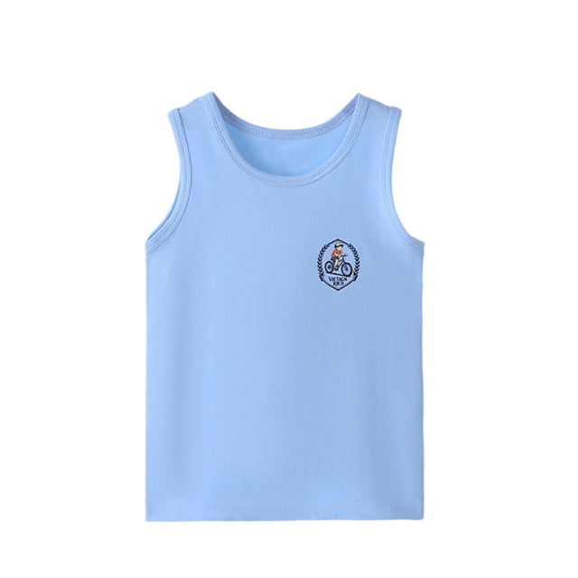 Débardeur pour Filles, Camisole Sans Manches Respirante Type Nuage, Col Rond pour Tenue Décontractée d'Été
