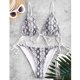 thumbnail image 2 of Gibobby Conjunto de Traje de Baño para Mujer Bikini Up Mujer Estampado de de Encaje Dos corte sexy Traje de baño Pierna Conjunto de piezas Trajes de baño(Gris,G), 2 of 5