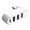 Color:White, variant on 4 Port USB 3.0 Hub 180° Degree Rotatable USB Splitter with 3 USB Port 1 USB C Powered Data Port USB Extender for Laptop