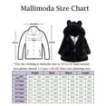thumbnail image 4 of SYNPOS 1-8T Kids Baby Girls Winter Fleece Coat Toddler Hooded Snowsuit Jacket Thicken Warm Outwear Overcoat, 4 of 5