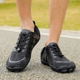 thumbnail image 2 of Rokment Women's Men's Water Shoes Beach Swim Barefoot Shoes Quick-Dry Breathable Athletic Wide Toe Hiking Pool Sneakers for Surf Yoga Exercise Aerobics Black Size 6.5, 2 of 6