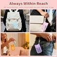 thumbnail image 7 of 3 Pcs Silicone Case Compatible with Touchland Hand Sanitizer Spray Power Mist and Glow Mist 1FL. OZ., Portable Keychain Protective Case with Cute Ears, Hand Sanitizer Spray Accessory, 7 of 7