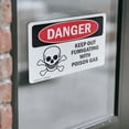 thumbnail image 4 of (2 Pack) Keep Out Fumigating With Poison Gas OSHA Danger Sign, 4 of 7