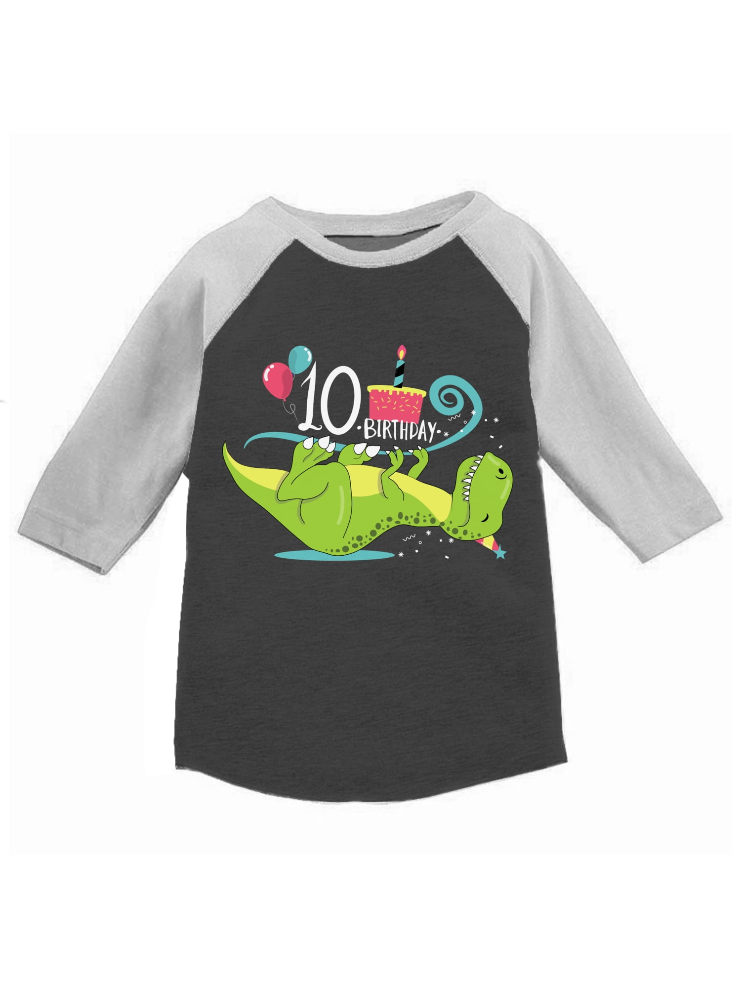 7 ate 9 Apparel Kids Birthday Shark Grey T-Shirt