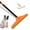 Orange, variant on Carpet Rake for Pet Hair Removal - Reusable Pet Hair Remover, 60” Adjustable Long Handle Cat Dog Carpet Rake Scraper with Patented Design, Dog Hair Rake Brush for Rugs, Mats