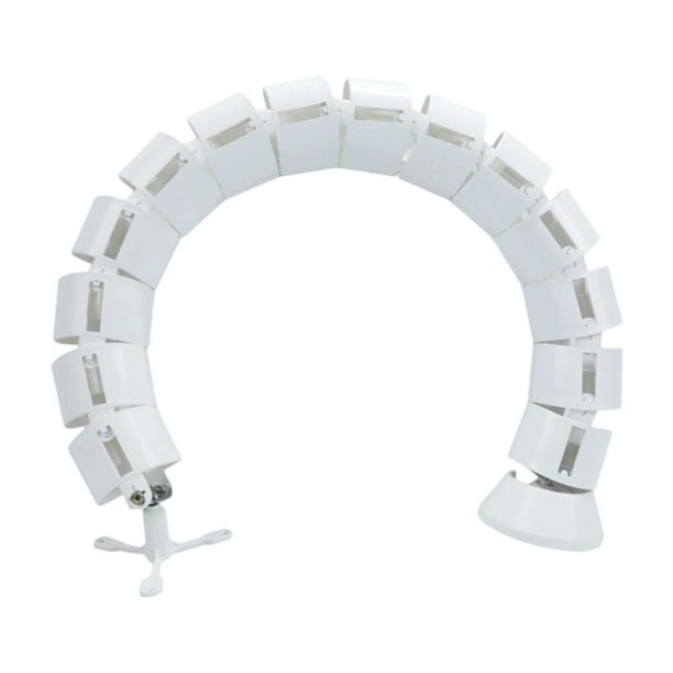 Kit de gestión de cables para vértebras, canaleta para cables, cable multifunción de fácil instalación Blanco