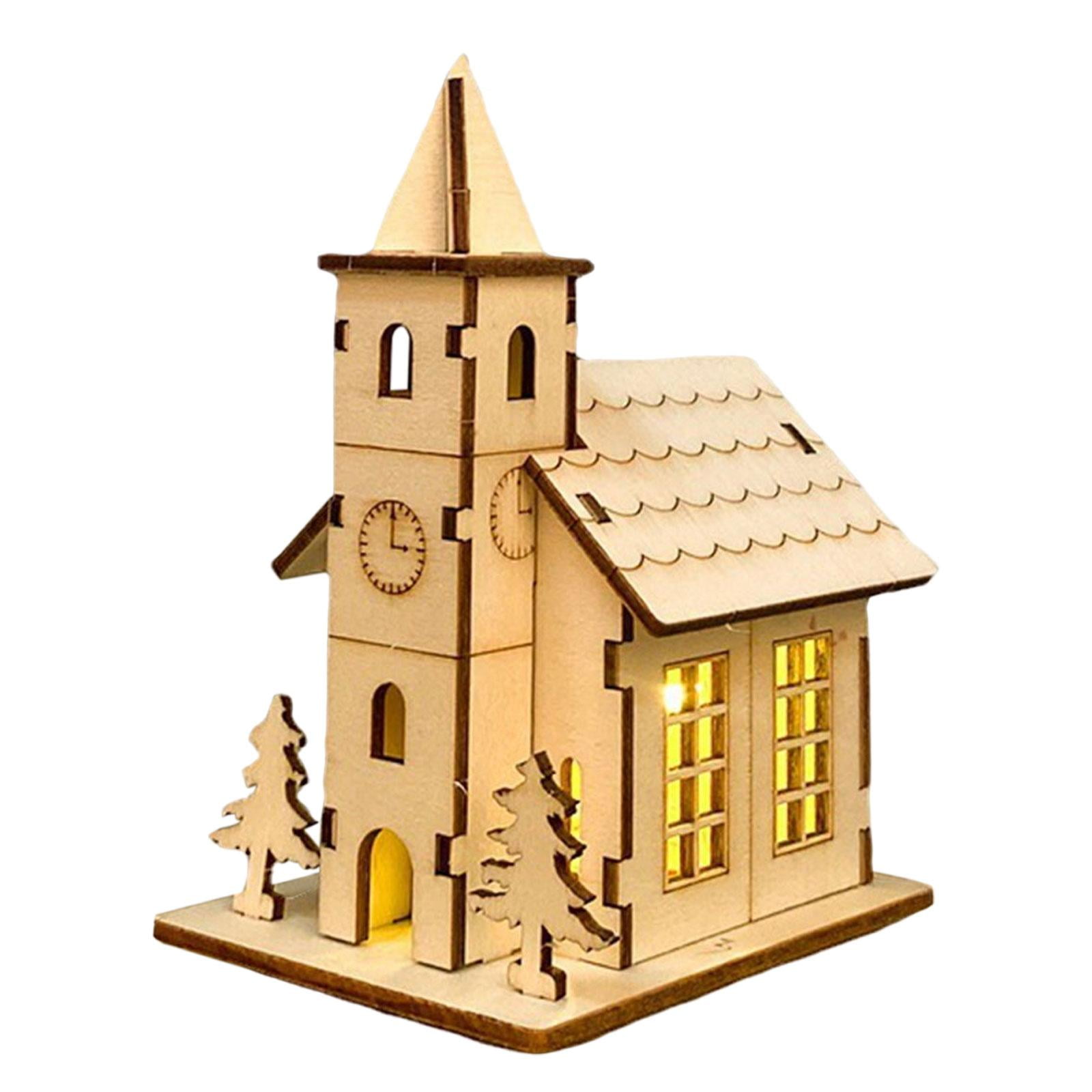 Building Xmas Figurines Sculpture StyleC 9.4x7x12.5cm