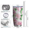 thumbnail image 6 of 20 Oz Pioneer Flower Coffee Tumbler Double Wall Insulated Stainless Steel Water Bottle | Metal Reusable Thermoses Flask with Cup Cap | Leak & Sweat Proof with Anti-Dust Lid, 6 of 7