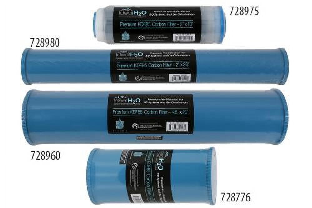 premium kdf85 carbon filter - 4.5 in x 20 in