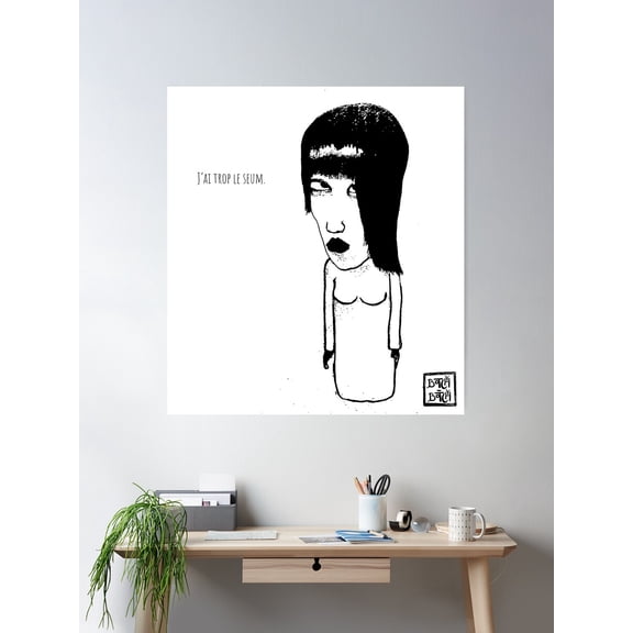 Bad Mood Poster Wall Art, Modern Wall Decor For Living Room Bedroom, 24x36 UNFRAMED