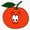 1pcs, variant on Happy Face Orange Fruit Smiling Citrus Ripe Orchard Agriculture Mascot Decal For Kids Lunchbox Sticker