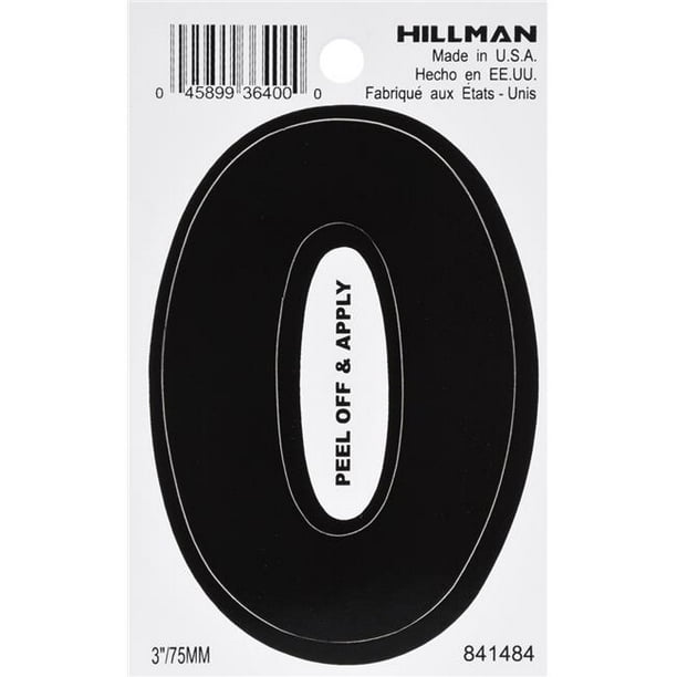 Wilko Self Adhesive Vinyl Number 2 Black 150mm Wilko