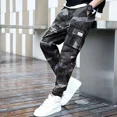 thumbnail image 5 of Pantalones de camuflaje informales de otoño e invierno para hombre, pantalones cargo nuevos y baratos, de diseño, de corte regular, estilo vintage Y2k, 5 of 5