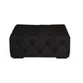 thumbnail image 6 of American Home Classic Jasper 17" Rectangular Fabric Ottoman in Black, 6 of 7