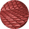 thumbnail image 1 of Ahgly Company Machine Washable Indoor Round Transitional Tomato Red Area Rugs, 5' Round, 1 of 7