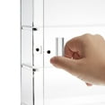thumbnail image 4 of Juvale 5-Tier Acrylic Display Case for Collectibles, Mini Action Figures and Rocks - Wall Mountable Collection Cabinet (Clear), 4 of 9