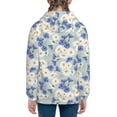 thumbnail image 6 of Pofeuu Daisies Flowers Print Teenage Zipper Hoodie Sweatshirts Hooded Casual Jackets With Pocket For Boys Girls-Small, 6 of 6