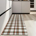 thumbnail image 4 of Green and Red Christmas Plaid Pattern Kitchen Rug Mat,Kitchen Runner Rugs Non Skid Washable,Decorative Kitchen Floor Mats for Kitchen,Sink,Laundry,17"X47", 4 of 5