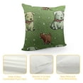 thumbnail image 4 of Christmas Body Pillow Cover, Polar Bears in Sweaters Funny Animal Lover Theme Winter Elements, Soft Comfortable Zippered Side Sleeper Pillow Case,, Vermilion Apple Green, 4 of 5