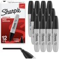 thumbnail image 1 of shiyou-Permanent Markers, Chisel Tip, Black, 12 Count, 1 of 4
