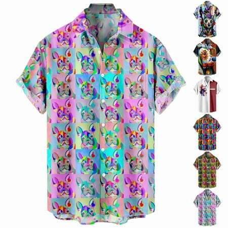 

MLFU Mens Casual Short Sleeve Button Down Shirts Lightweight Outfits