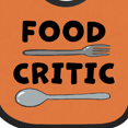 thumbnail image 4 of Inktastic Food Critic with Fork and Spoon Boys or Girls Baby Bib, 4 of 4