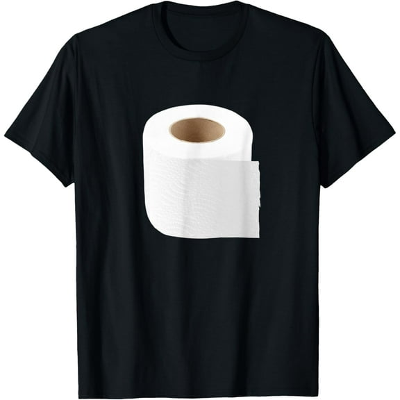 Toilet Paper and Toilet Matching Couple Costume Halloween T-Shirt