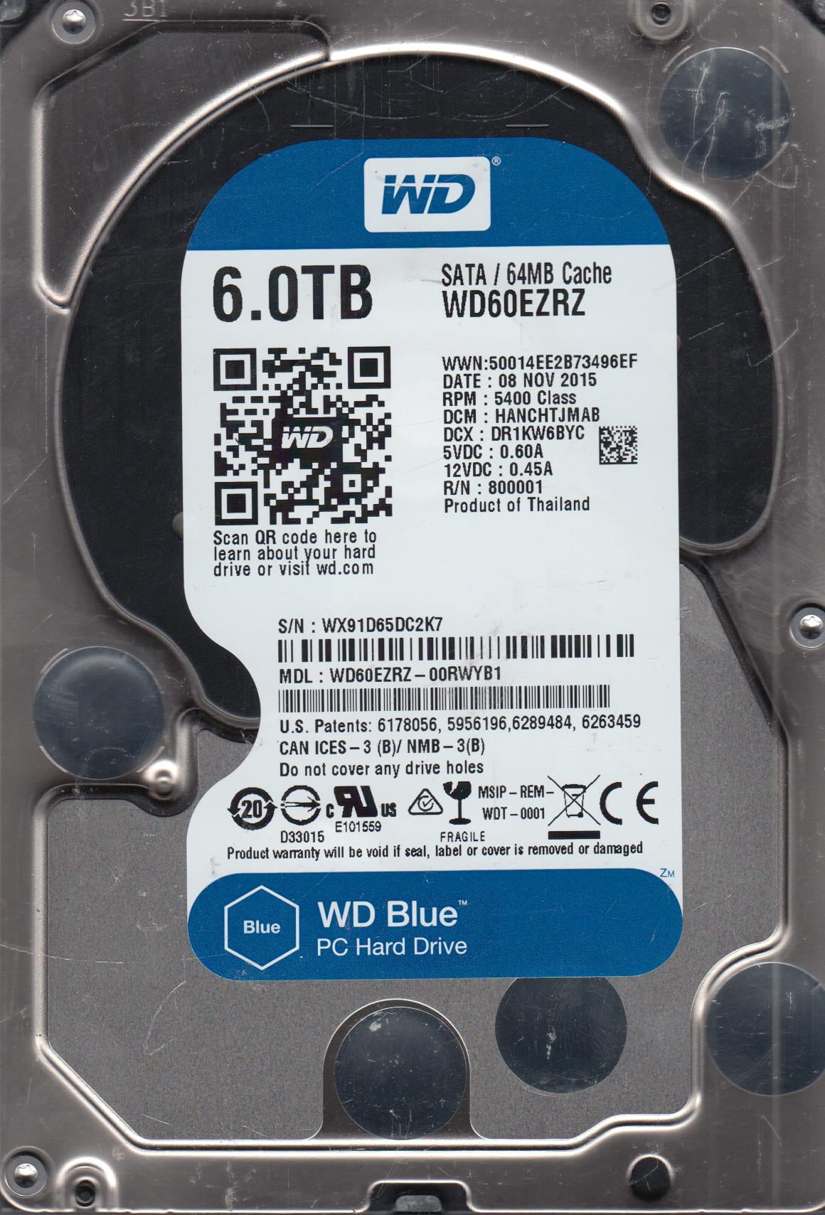 Scheda PCB Western Digital 2060-800001-002 REV P1 Per Hard Disk 3.5" SATA – Usata Ma OK