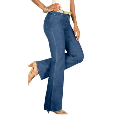 Roaman's Women's Plus Size Tall Iconic Bootcut Jean