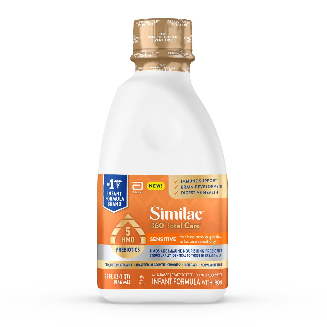 Similac 360 Total Care Sensitive Infant Formula, Ready-to-Feed 32-fl-oz Bottle