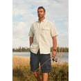 thumbnail image 4 of Boulder Creek by KingSize Men's Big & Tall Off-Shore Short-Sleeve Sport Shirt - 7XL, Steel, 4 of 4