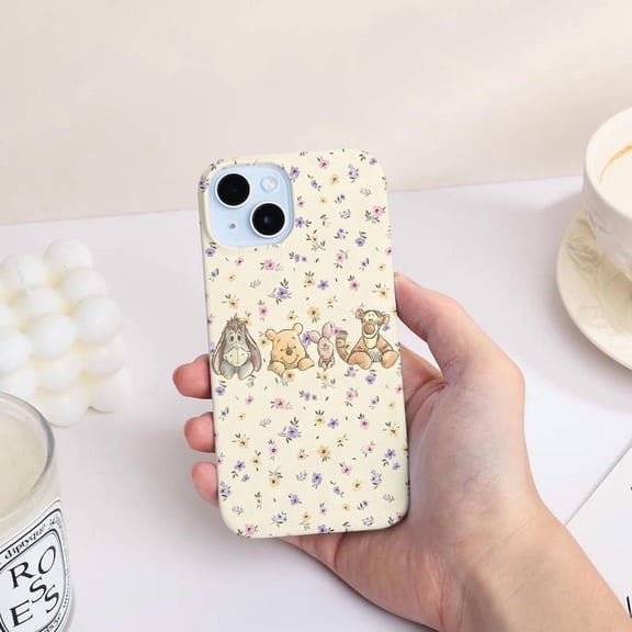 Winnie the Pooh Cute Floral X224 Phone Case Compatible with iPhone 17 16 15 14 13 12 11 Pro Max – Premium Protection