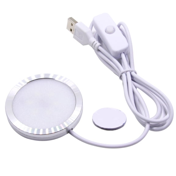 USB Plug 5V Open-Mount LED Tube Light Display Cabinet Bookshelf Light Switch Jewelry Cabinet, Desk Lamp White
