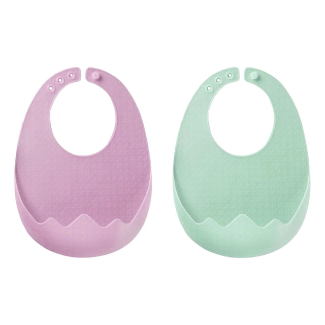2x Baby Feeding Bib Cloth Protection Adjustable Neckband Washable Zulema babero de manga larga