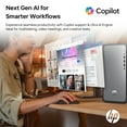 thumbnail image 4 of HP OmniDesk Premium Business Desktop, Intel Core i7-14700, 32GB DDR5, 1TB SSD, Wired KB & M, Wi-Fi 6, W11H, Copilot Ready, AI-Enhanced Performance, Black, 4 of 8