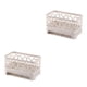 thumbnail image 3 of Yuarrent Blanco Organice la vida con estas cajas de almacenamiento gruesas y duraderas Organizador de cocina de PP para baño Organizador de Blanco crema 2Conjunto, 3 of 6