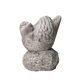 thumbnail image 1 of Figura de pájaro de cemento Benjara en posición vertical con base hueca gris, 1 of 5