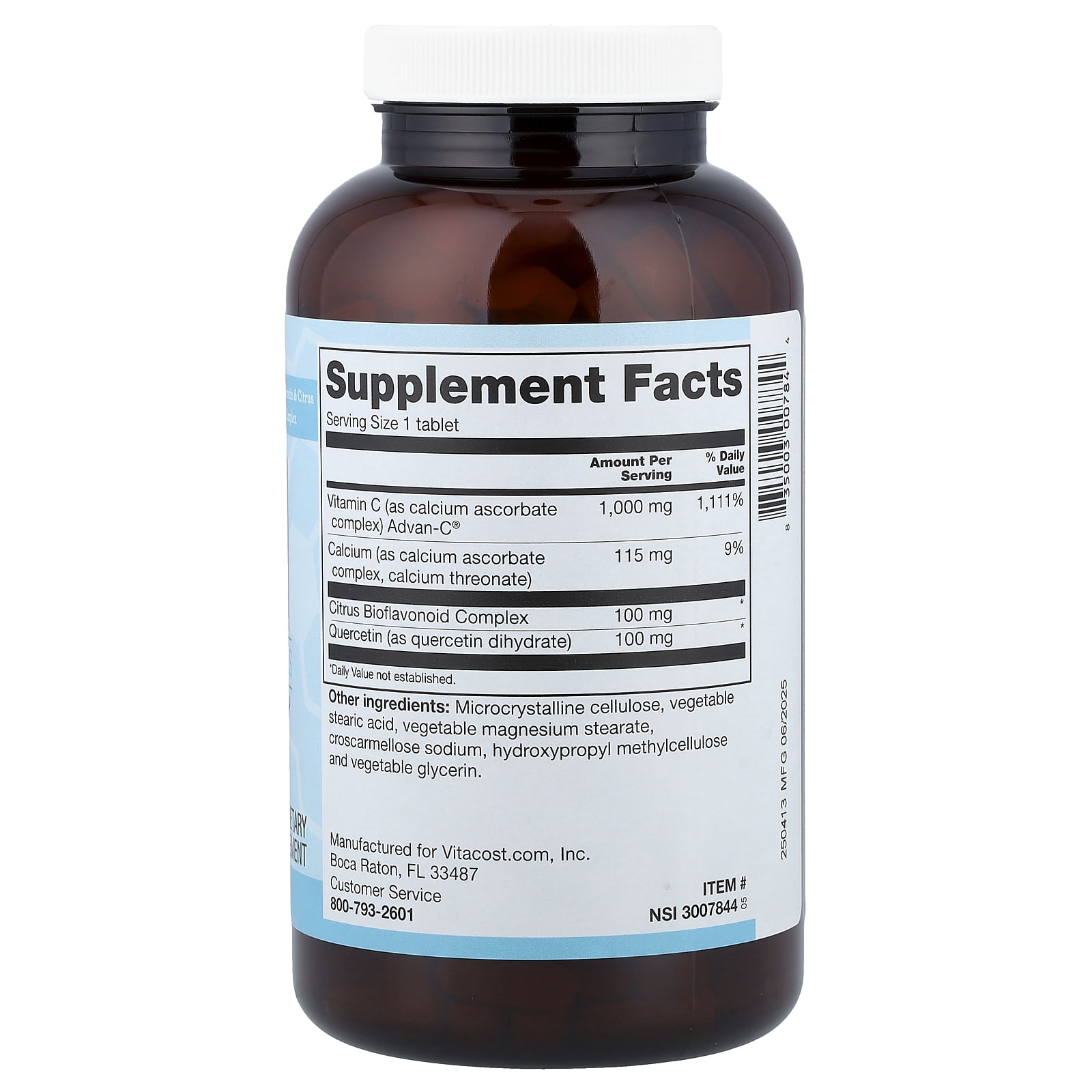 Vitacost Synergy®, Advan-C® Including Quercetin & Citrus Bioflavonoid Complex, 300 Tablets