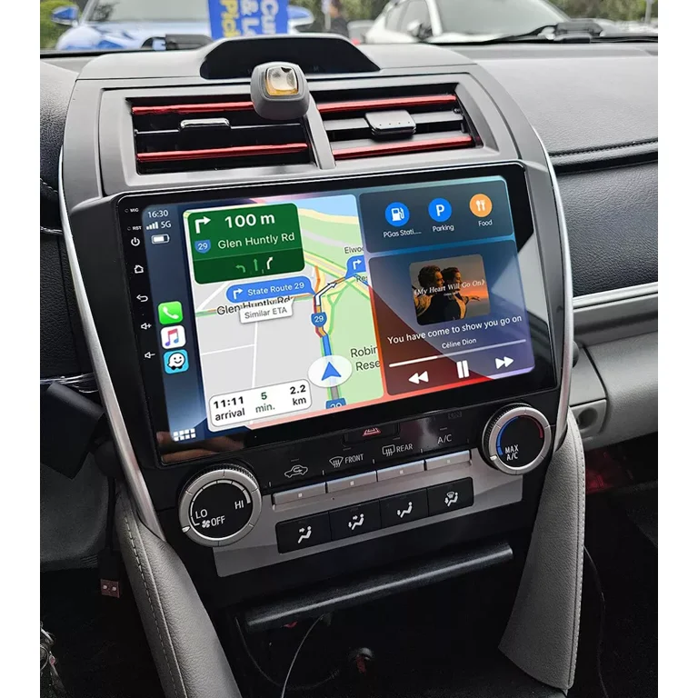 Roadanvi Android Car Stereo For Toyota Camry 2012-2014 - 8GB+128GB, Wireless CarPlay, 10.2" QLED Screen