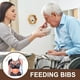 thumbnail image 5 of KAKOWELY Babero lavable para comer Babero para personas mayores Babero para pacientes con discapacidad Babero protector de ropa Babero para la hora de comer, 5 of 5