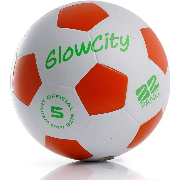OMOTIYA LED Light Up Soccer Ball - Glow in The Dark Soccer Balls Size 5 - Sports Gear Soccer Gifts for Boys & Girls 8-12+ Year Old - Kids, Teens