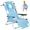 Sky blue, variant on SLSY Beach Chair for Adults,Lightweight Portable Lay Flat Folding Beach Chair with 5 Reclining Positions,Backpack Straps,Phone Pocket, Cup Holder,Support to 400LBS