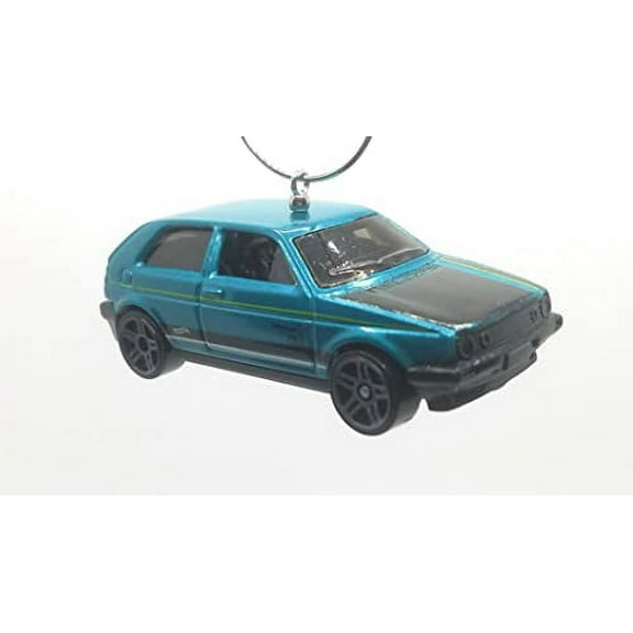 Christmas Ornament for Volkswagen Golf Blue Green