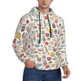 thumbnail image 2 of Fotbe Men's Hoodie with Cooking Utensils Pattern - Kangaroo Pocket Pullover Hooded Sweatshirt, Perfect for Daily Wear, Travel, and Home-Small, 2 of 7